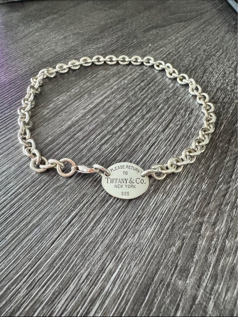 “Return to Tiffany” authentic 15 inch tag necklace 925 silver - Picture 2 of 2